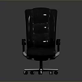 Modern Leather Office Chair With High Back Armrests And Swivel Wheels