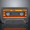 Vintage Cassette Disk With Yellow Label Side B Red Stripes And DJ3 Marking