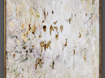 Abstract Painting With Soft Neutral Hues And Textured Brush Strokes 3d model