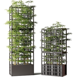 Bamboo partition net 3d model