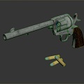 revolver revolver pistol semi-automatic pistol automatic pistol modern weapon hot weapon 3d model