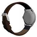 Gray Dial Aviator Watch with Brown Leather Strap and Numeral Display Classic Timepiece