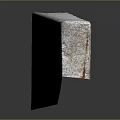 Long Textured Metal Household Item Placed On Smooth Black Surface For Daily Use