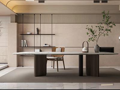 Quiet Study Cream Study Texture Paint Study Art Paint Study Space 3d model