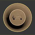 Copper Bell with Ring Hook and Round Base in Metallic Finish
