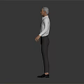 modern man old man middle-aged man middle-aged man 3d model