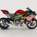 MOTORCYCLE sports car RACING KAWASAKI NINJA 3d model