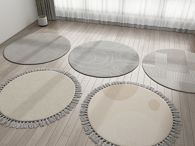 Modern Round Carpet 3d model