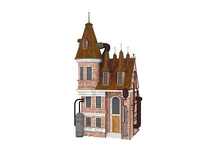 Industrial LOFT Villa Steampunk 3d model Industrial LOFT Villa Steampunk 3d model