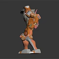 Modern Game Character Sci-Fi Warrior Future Warrior Super Soldier Magic Warrior 3d model