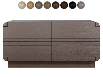 Sleek Wooden TV Stand With Modern Design Two Doors And Multiple Color Options 3d model