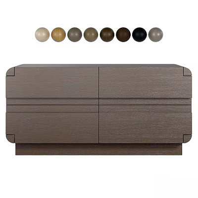 Sleek Wooden TV Stand With Modern Design Two Doors And Multiple Color Options 3d model