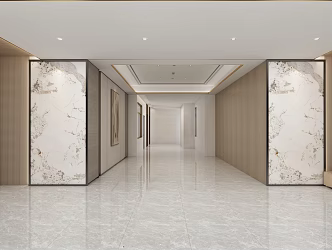 Sales Office Building Hall Workwear Home Decoration 3d model