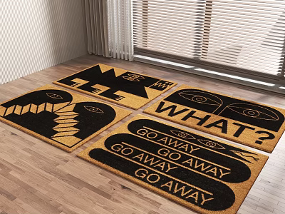 Modern Square Carpet Entry Door Carpet 3d model Modern Square Carpet Entry Door Carpet 3d model