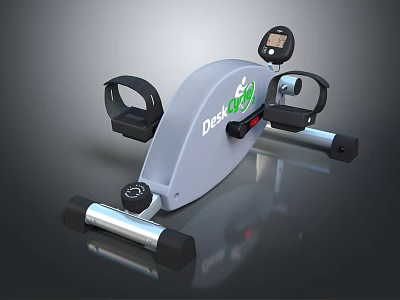 DeskCycle Fitness Equipment With Digital Dashboard Pedals Handlebars And Modern Home Design 3d model