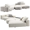 Modern Minotti multi-person sofa corner sofa sofa pillow sofa 3d model