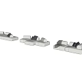 Modern Multiplayer Sofa Combo 3d model