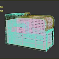 Tactical Military Weapon System Featuring Green Mechanical Structure Metal Grilles And Handle Panel