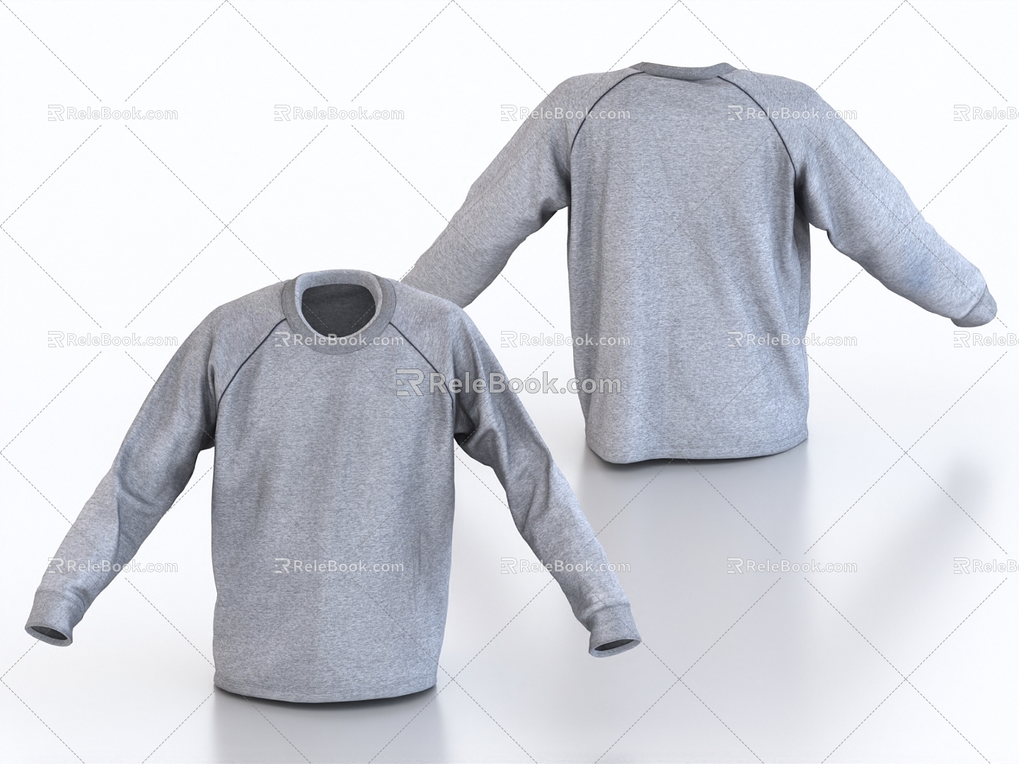 Autumn underwear sweater long sleeve clothes 3d model