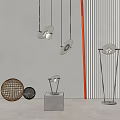 Modern lamp combination chandelier 3d model