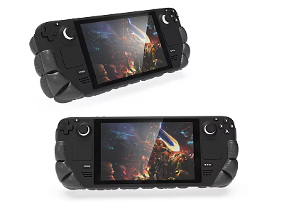 Portable Handheld Game Console Entertainment Device With Dual Units And High Definition Game 3d model