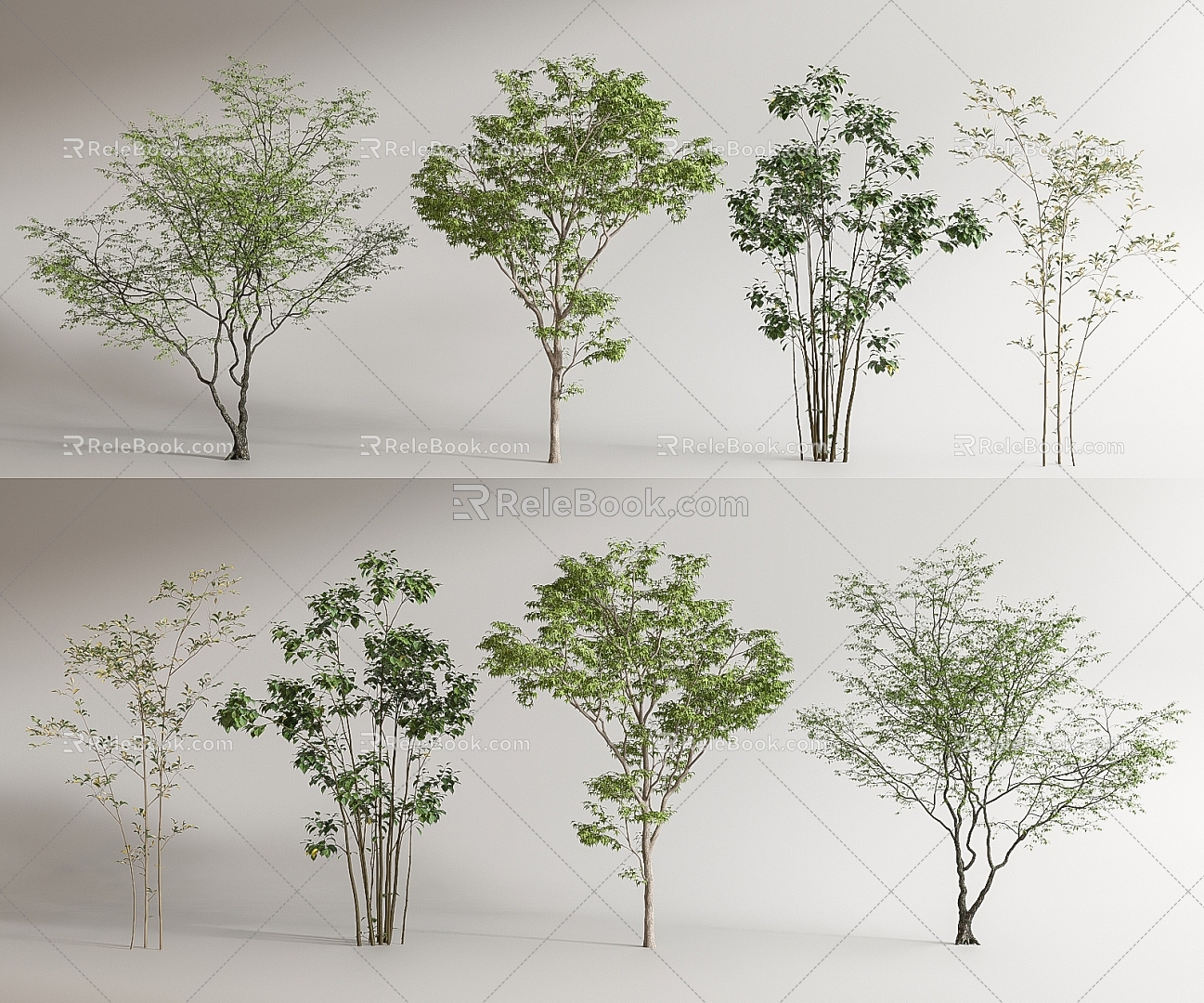 modern tree arbor landscape tree 3d model