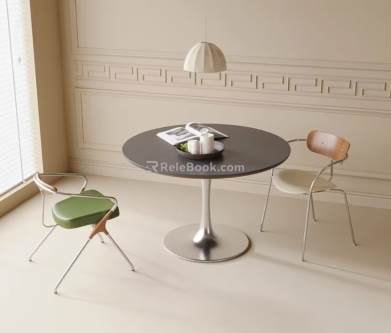 Modern Coffee Table and Chair Casual Table and Chair Negotiation Table Dining Chair 3d model