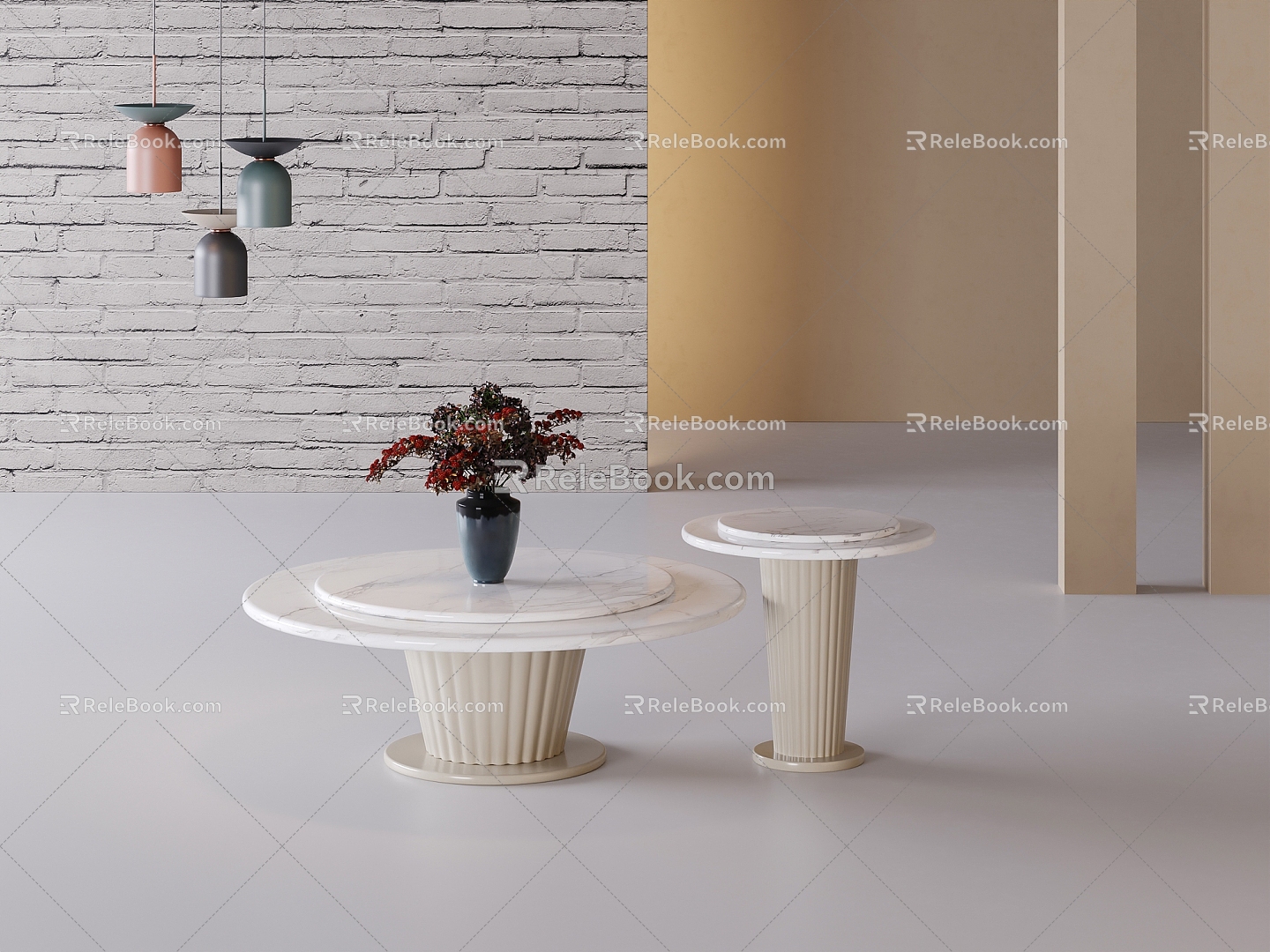 Tea table ornaments 3d model