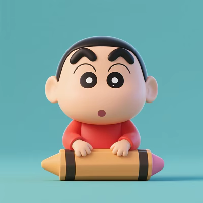 Crayon small new children's toys IP image 3d model