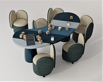 Modern Children's Tables and Chairs Casual Tables and Chairs Children's Handmade Tables and Chairs 3d model