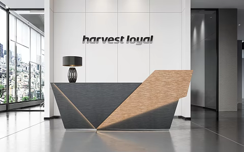 Modern Reception Desk Reception Desk 3d model