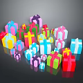Colorful Gift Boxes With Vibrant Hues For Daily Living And Gifting