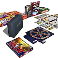 Assorted Classic Board Games Including Monopoly Scrabble UNO Boggle And 2000 Piece Puzzle For Family