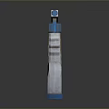 Practical Household Spray Bottle With White Body Blue Nozzle And Handheld Grip