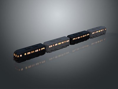 vintage train vintage train steam train carriage locomotive head 3d model