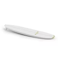 Premium White Surfboard With Gold Stripe Logo Lightweight Design For Water Sports Equipment