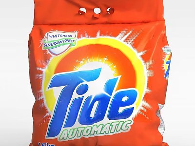 Tide Automatic Laundry Detergent Powder With Whiteness Guarantee For Effective Washing 3d model