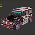 Hummer Pickup SUV Jeep 4WD 4WD SUV Military Jeep Hummer 3d model