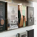 Books and Magazines Bookshelf 3d model