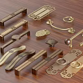 Various Classic And Modern Metal Furniture Handles With Decorative Patterns And Designs