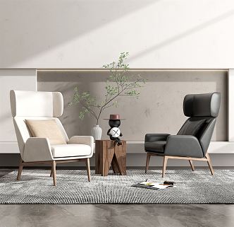 Modern Fendi Casual Sofa Combination 3d model