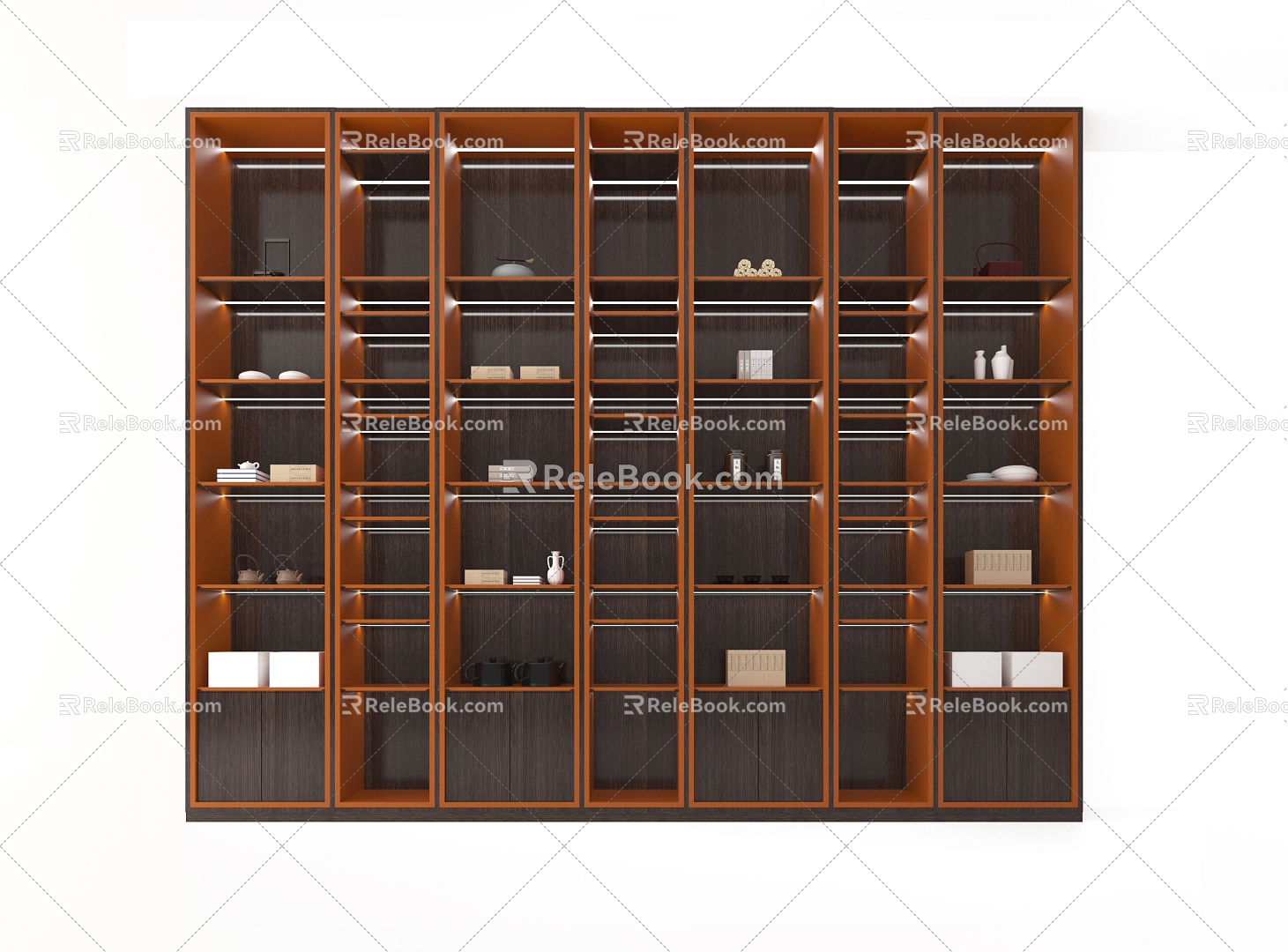 Modern Bookcase Modern Minimalist Display Cabinet Modern Decorative Cabinet 3d model