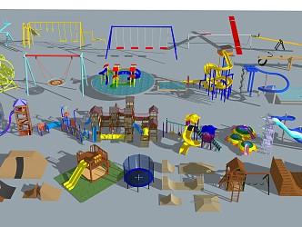 Modern play equipment Children's play equipment 3d model