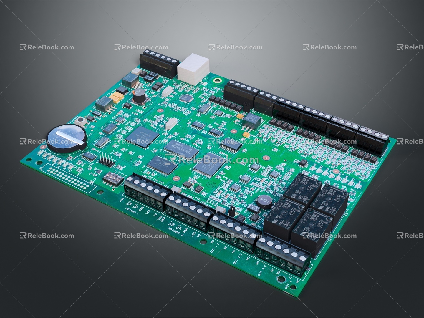 integrated circuit board circuit board integrated circuit integrated circuit integrated block electronic board electronic component electronic part chip model