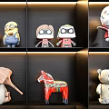 Decorative Ornament Sets With Cartoon Characters Animal Figures And Vehicle Models