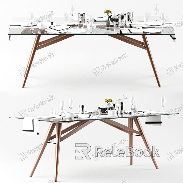 Modern Dining Table Table Decorations model