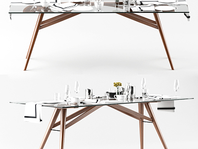 Modern Dining Table Decorations model