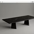 Modern Dining Tables With Speckled Terrazzo And Veined Marble Tops And Geometric Legs Design