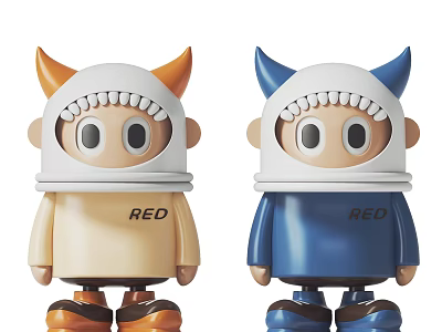 Modern toy creative little boy toy ornaments 3d model
