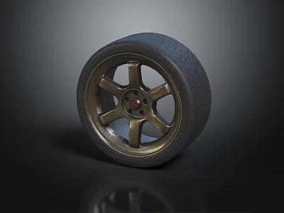 Hyundai tire wheels Volkswagen wheels 3d model